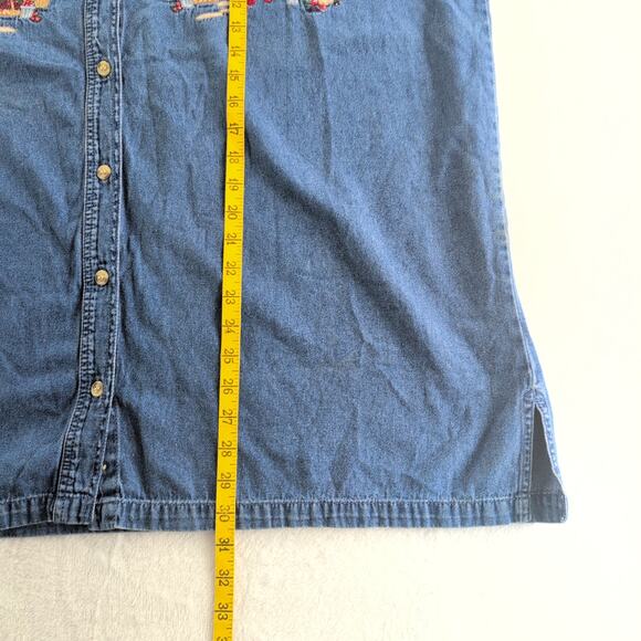 Vintage Bobbi Brooks Denim Embroidered GrandmaCore CottageCore Women's 22W/24W - Picture 8 of 8